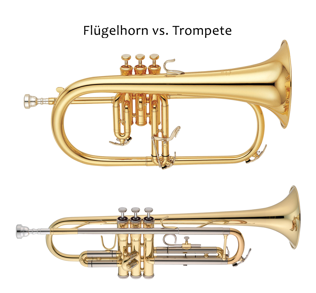 Flügelhorn vs. Trompete